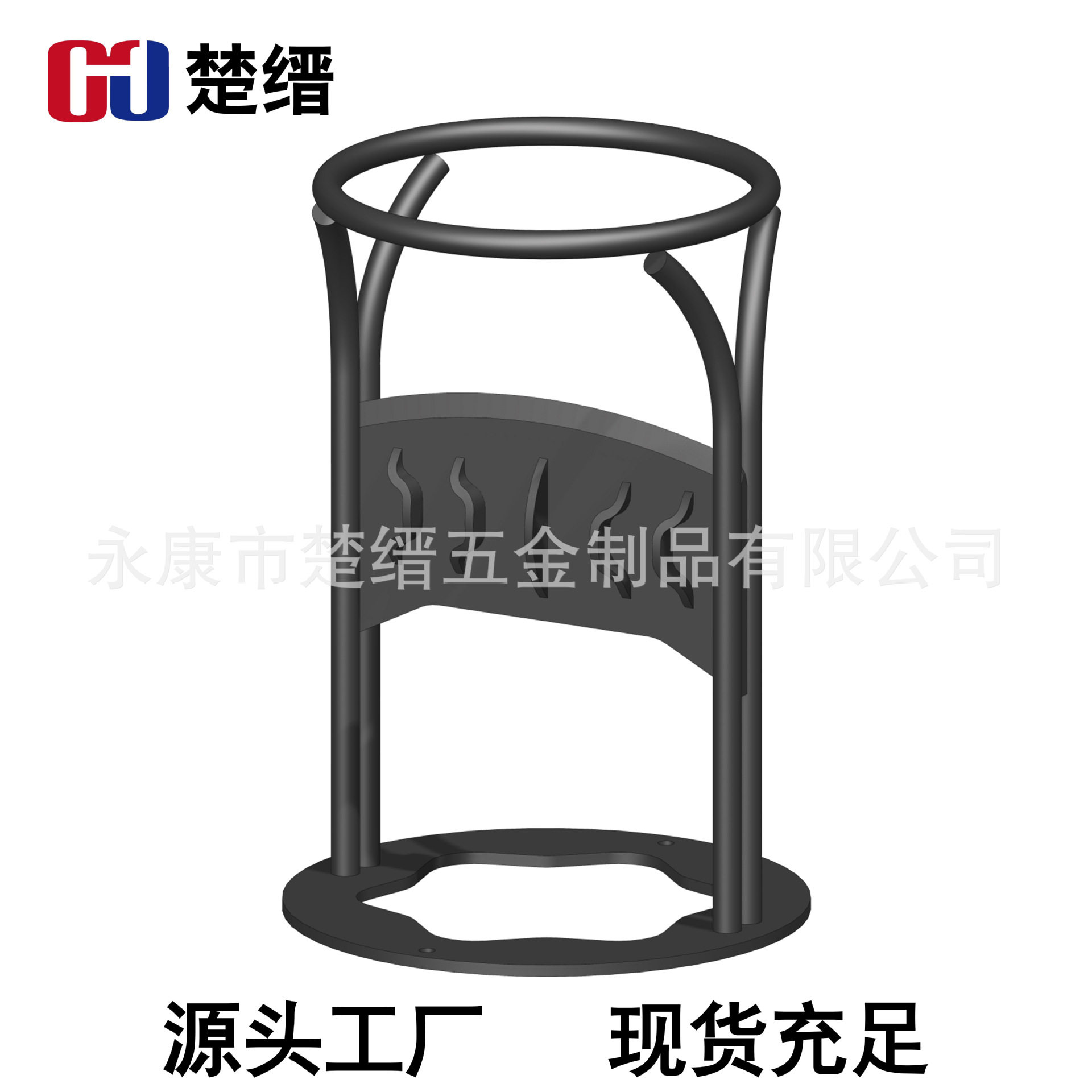 跨境爆款劈柴神器手动木柴分离器家用锰钢锻打劈柴器-钢筋铁片
