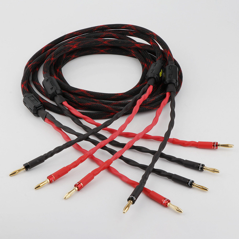 高品质音箱线 HIFI 发烧线 香蕉转香蕉插头双线扬声器线音频线