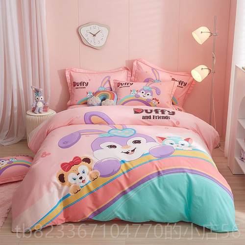 高档100全%纯棉件四套棉亲肤床单被套北欧风男用士简约床品被罩床