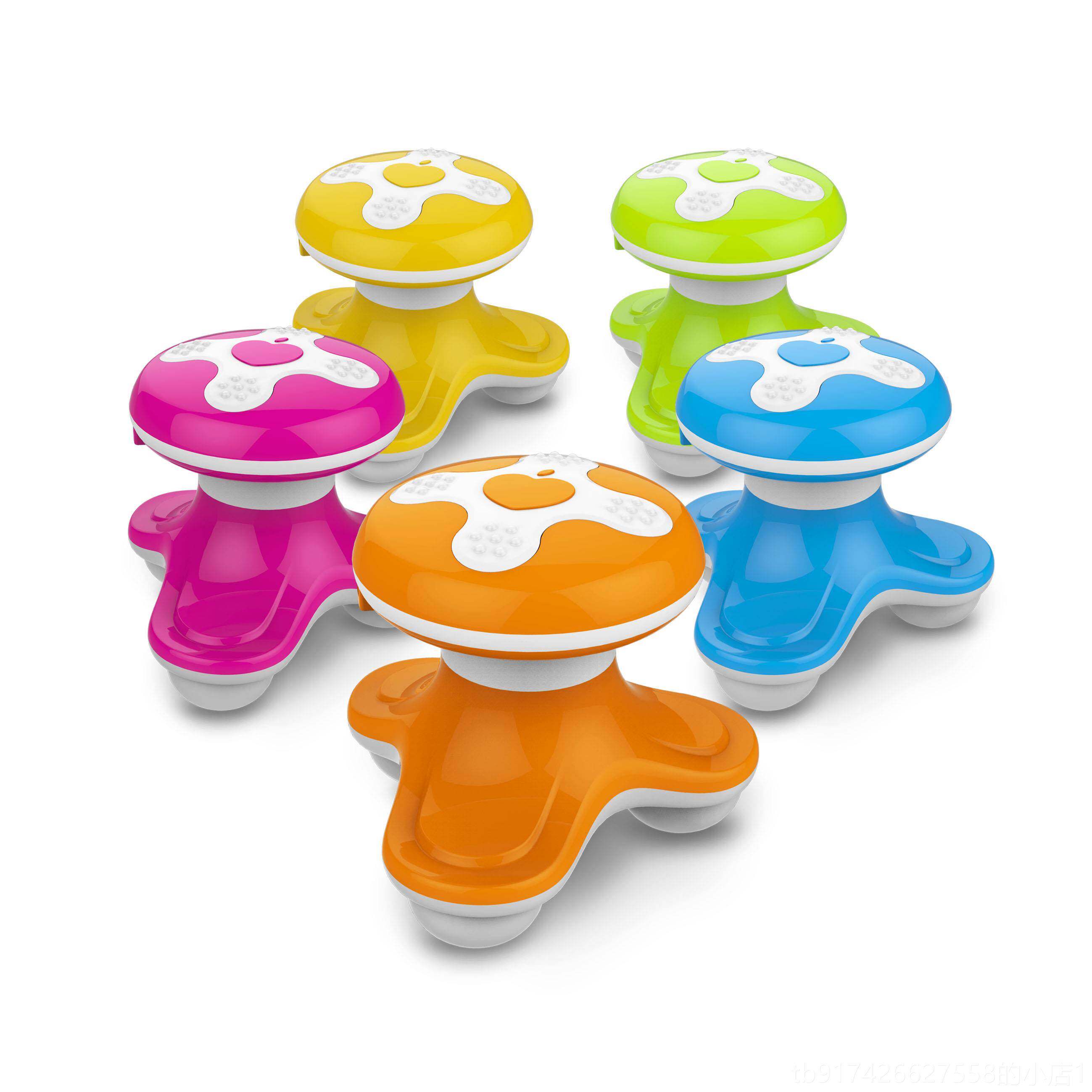 新款水三波迷三角按摩器颈椎头腰迷小型USB电动脚架你振你动仪