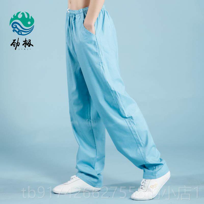新款麻棉麻极裤女春秋季太极亚服太极服