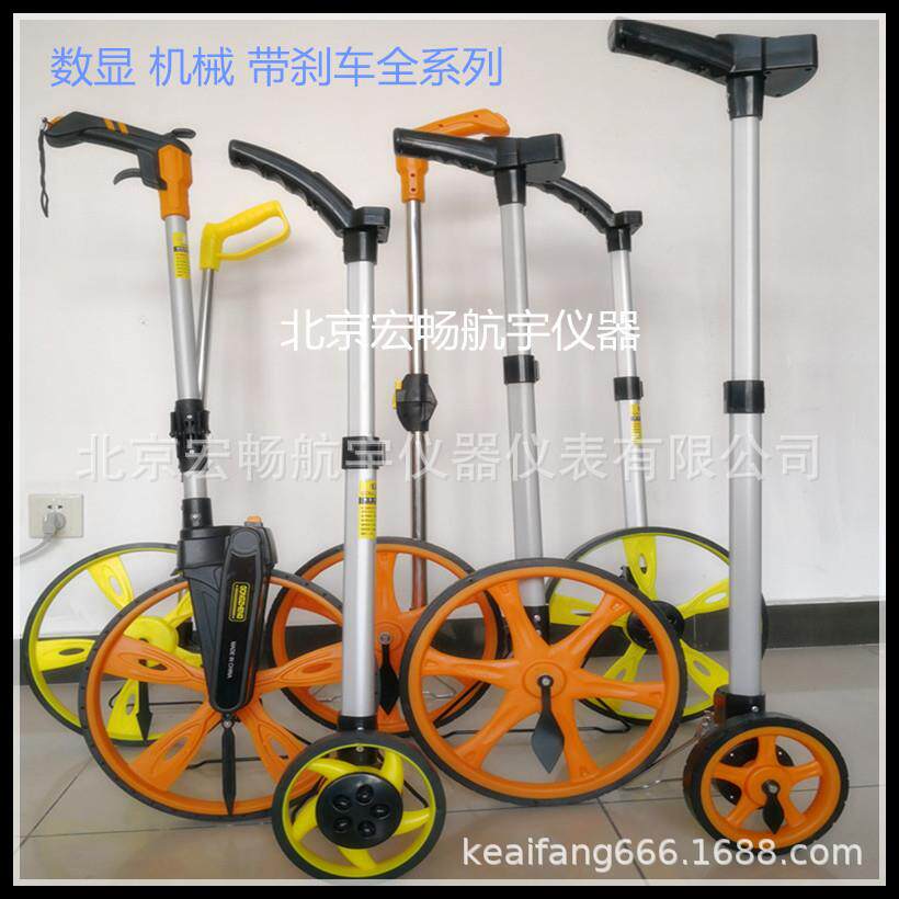 测距轮手推滚轮式测距仪量路车器机械数显户外滚动推尺工程测量尺