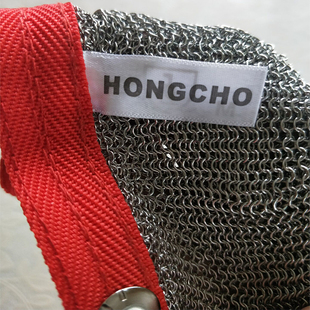 304钢环焊接钢丝手套防割防切割裁剪杀鱼五指金属生蚝锁子甲手套