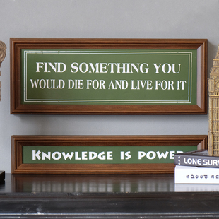 美式复古文艺范英文字母字牌名言句挂画 装饰工艺画阳台墙面壁画