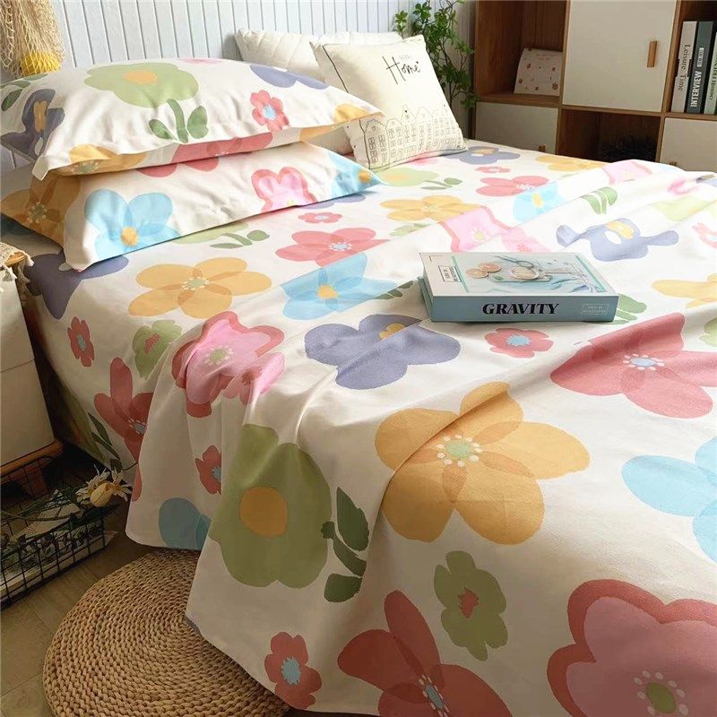 高端纯棉老粗布床单三件套不起球厚实抗皱榻榻米帆布大炕单可定做,床上用品,床单,淘宝优惠券,粉丝福利购,淘宝优惠卷