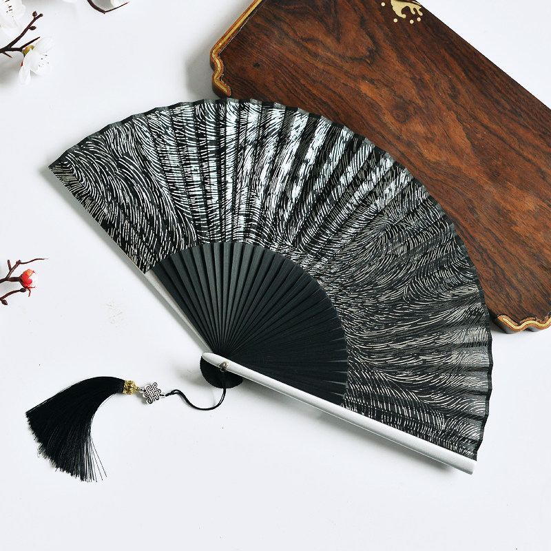 中国风折扇洒金男女通用古风折叠扇男士和风百大随身汉服搭配日式