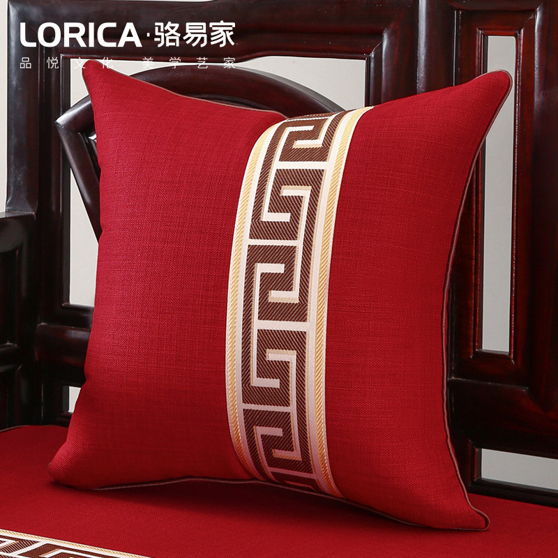 中式红色结婚抱枕客厅沙发抱枕靠垫中国风枕头床头靠枕婚庆靠背垫
