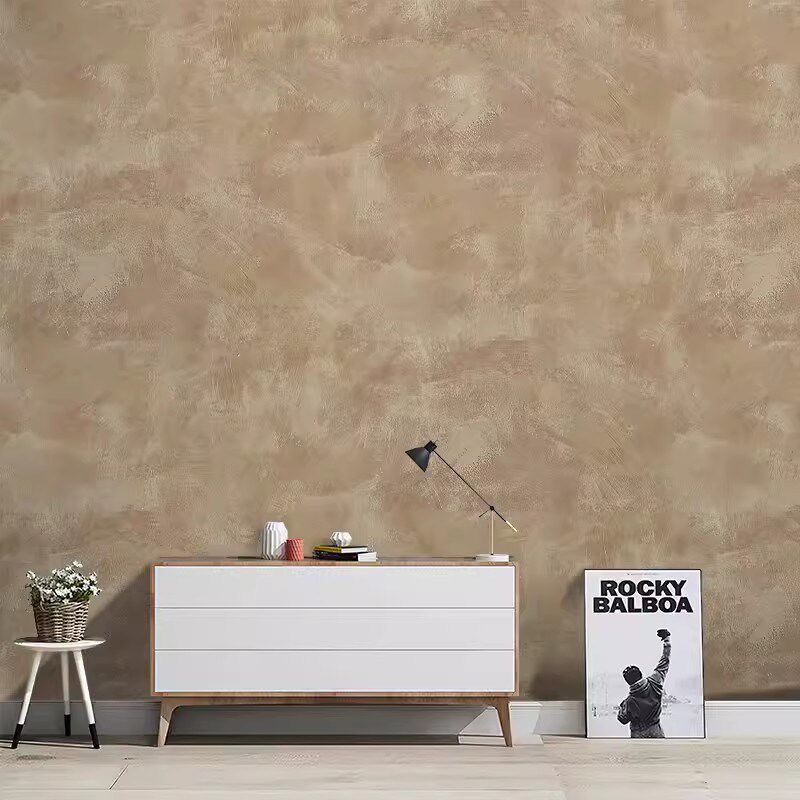 侘寂风涂鸦油墙布素色壁纸装饰电视背景墙叙利亚轻奢壁画8d