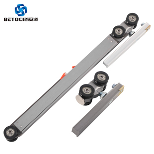 按弹式口袋门吊轨隐形推拉移门导轨阻尼缓冲趟门轨道滑轮全套五金