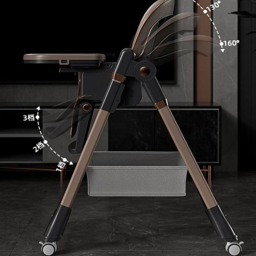 宝宝餐椅婴儿家用儿童吃饭多功能餐桌椅升降可趟可折叠便携式座椅