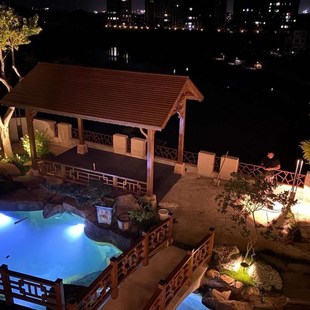 鱼池灯防水LED灯水底景观灯水下灯冰蓝光鱼池水底灯低压24V免打孔