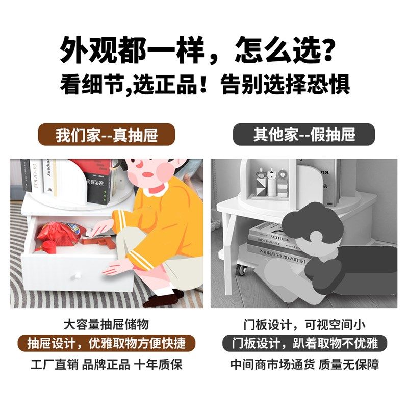 360全实木旋转书架带轮转角柜客厅落地简易家用学生绘本置物架,住宅家具,旋转书架,淘宝优惠券,粉丝福利购,淘宝优惠卷