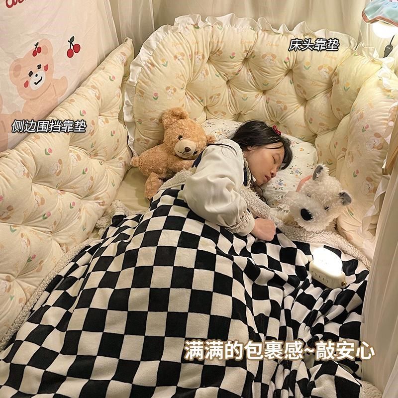 奶油风上铺防护软包宿舍好物床头靠背垫学生卧室改造侧边围挡防撞,居家布艺,床头靠垫,淘宝优惠券,粉丝福利购,淘宝优惠卷