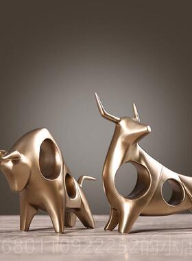 正品北简约居客厅酒柜欧电视柜装饰大象品摆件书房家间摆设工艺品