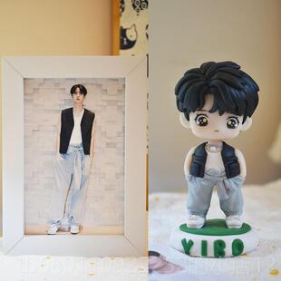 正品星街舞王一博模型明公仔玩偶定制泥人模型王一周博边礼女生生
