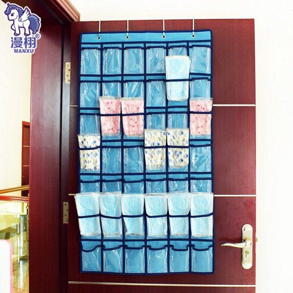 漫栩新款42格透明口袋手机收纳挂袋卡片整理壁挂袋寝室杂物置物袋,收纳整理,吸尘器收纳架/盒/袋,淘宝优惠券,粉丝福利购,淘宝优惠卷