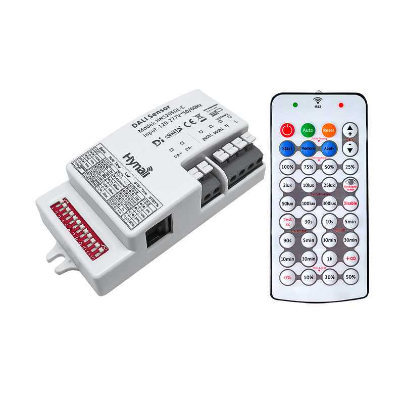 HNS205DL-C DALI-2 D4i 遥控 拨码 DALI Bus设置 微波感应器