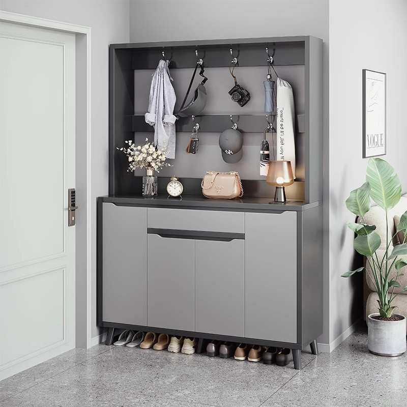 鞋柜家用门口入户玄关大容量储物收纳衣帽挂衣架一体靠墙隔断鞋架,3C数码配件,摄像机配件,淘宝优惠券,粉丝福利购,淘宝优惠卷