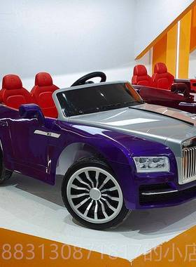 正品斯莱斯动儿童电汽车劳彷真四轮双拼男女遥控四驱1到3岁生日礼