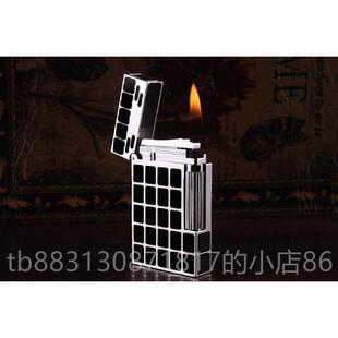 正品法创意砂轮打火机明火不金防风国柏都特高档朗声打火机属全铜