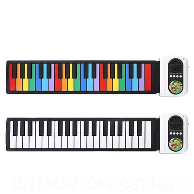 新款37蒙键电子琴手卷钢童乐器儿童入门电子琴儿童琴乐器启儿琴类