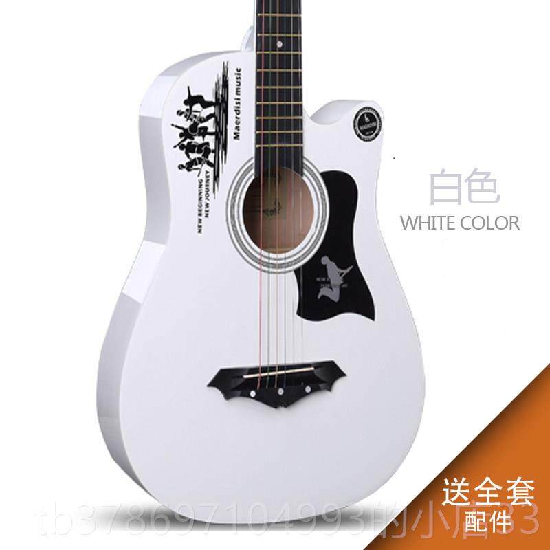 新款单板JILZHIIN38-民4寸新手初学者谣木吉他学1生青少年入门乐