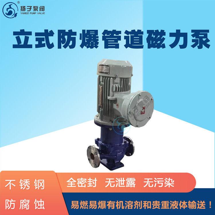 不锈钢防爆磁力泵化工磁力驱动泵耐腐耐磨零泄漏立式结构