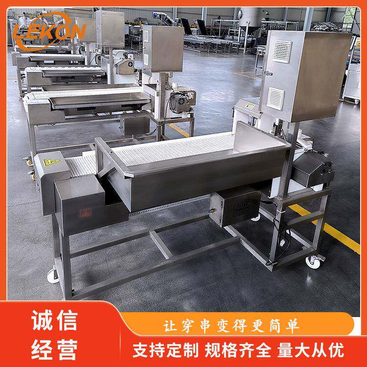 麻辣串快速穿串机连续式千叶豆腐鱿鱼穿串神器应用范围广