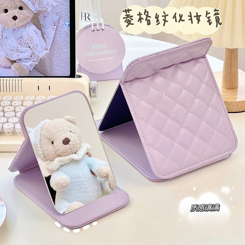 镜子折叠化妆镜便携桌面小台式随身携带旅游旅行学生宿舍大号女生