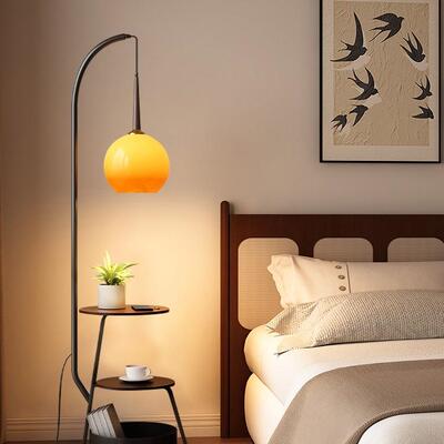 边法式中古床头柜轻奢创意小代型超窄小众替铁艺PGH置物架台灯几