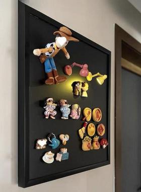 新款磁吸黑板电箱遮丑配电箱遮挡装MUZ示饰画免打孔新款表冰箱贴