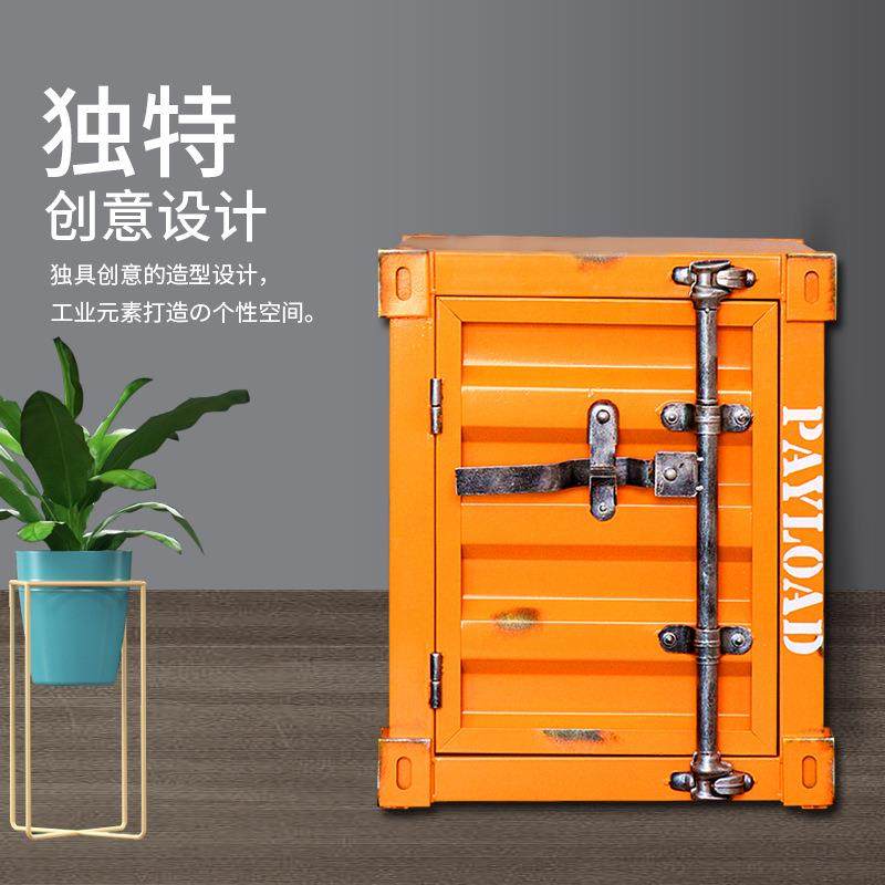 柜工业风小集装箱柜子储物铁创艺床头柜装饰意摆件小柜子型NFO收,鲜花速递/花卉仿真/绿植园艺,其它园艺用品,淘宝优惠券,粉丝福利购,淘宝优惠卷