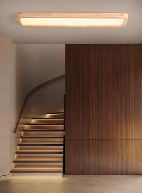 风原木长条灯超衣薄长方e形l456d吸顶灯现代简约过道走廊帽间阳台