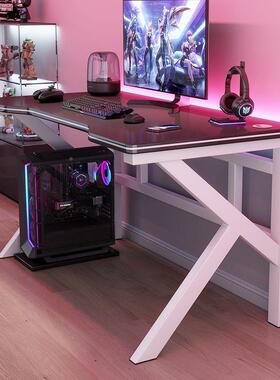 电脑家桌式简约现代MJY办公桌书桌用学生书子出台租屋床桌边电竞