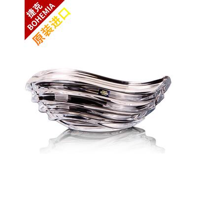 口GGU捷克进BOHEMIA大水晶玻果盘璃客厅创意号大果盆水果盘
