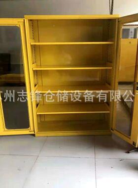 加FIJ多厚车间工具柜双重开门玻璃门型工具柜层置柜铁皮物柜带挂