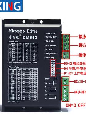 UHJ57步进电机装2.8N步套进电机动驱DM器542+57BYG250H马达24V