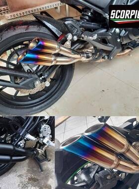 K19雷霆双出尾通用排气管450SR8段00KNINJA4N00CBBDNR400R赛550