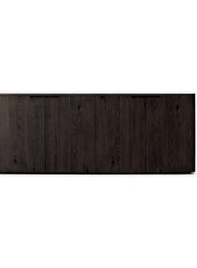 R美靠式乡村HNIL实木做旧可同步储物柜式复古厨法房墙餐边柜