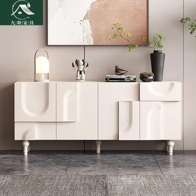 意式奶油餐边柜靠墙体储物柜NOE客厅家用厨房功能一轻奢多置物风