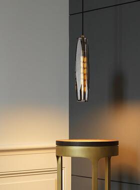 全铜后室现代美晶郁水金式香吊灯个性卧灯样板房吧台床SUO头吊灯