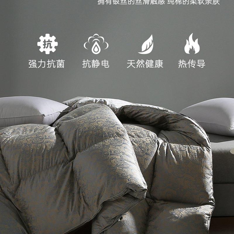 进口匈牙利9被5%白鹅绒9%吊吊绒冬季保绒暖羽芯鹅绒hde被羽8绒被
