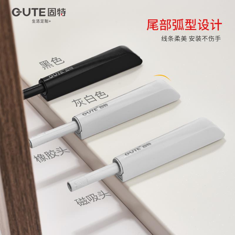 反弹衣橱门免柜装拉手按6只装反弹器器弹开关器强磁弹簧力按压式