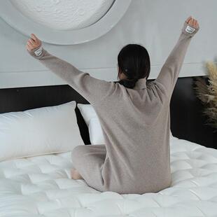 芙手斯奢梦系列工马尾毛顶床垫褥子垫澳洲羊进口EVS毛棉花床垫