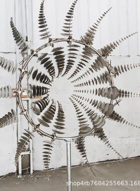 无穷大大型不锈钢艺f1106-12术品动风雕风塑园林景观塑创雕意动力