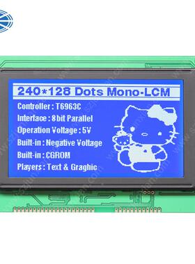 lcd液晶屏240128色单幕屏LCM车载l工业GBY充电桩cd液晶屏现货