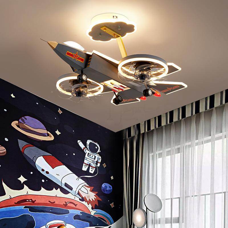 飞机风灯童房吊灯儿斗卡通阿凡达战机模型男孩子卧室扇房间206吊,家装灯饰光源,智能吊灯,淘宝优惠券,粉丝福利购,淘宝优惠卷