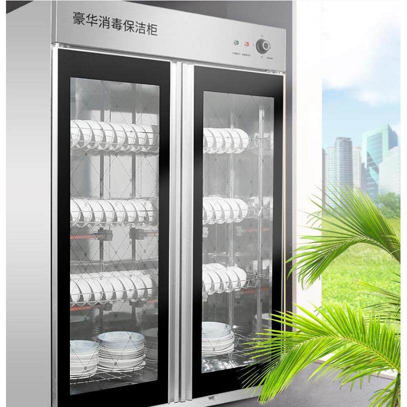 商用不锈钢消毒柜 饭店用小型高温消毒碗柜 臭氧红外线双门消毒柜