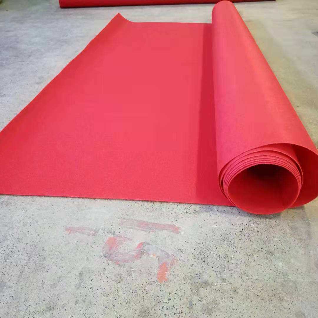 红色地毯一次性地毯舞台毯展览地毯走廊大厅毯结婚红地毯地面垫