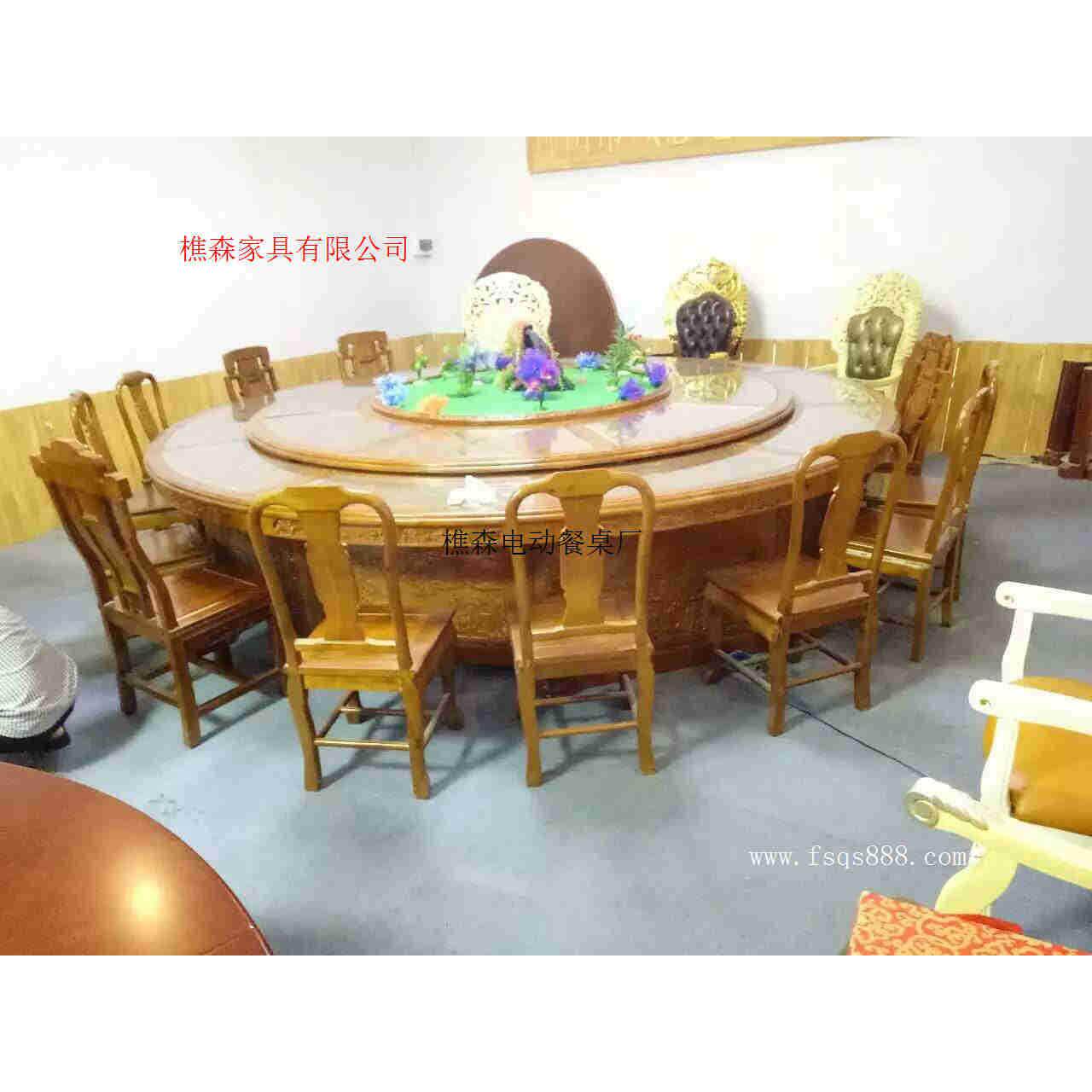电动餐桌生产厂家 供应电动实木雕花餐桌 电动大圆桌 电动火锅桌